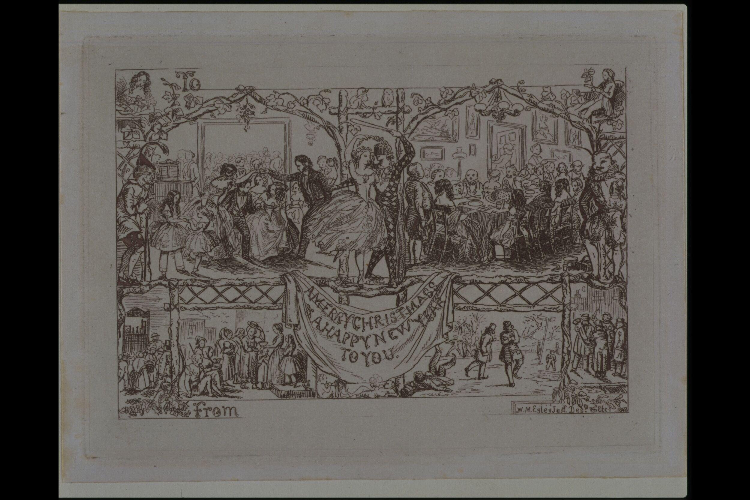 The second Christmas card by william Maw Egley