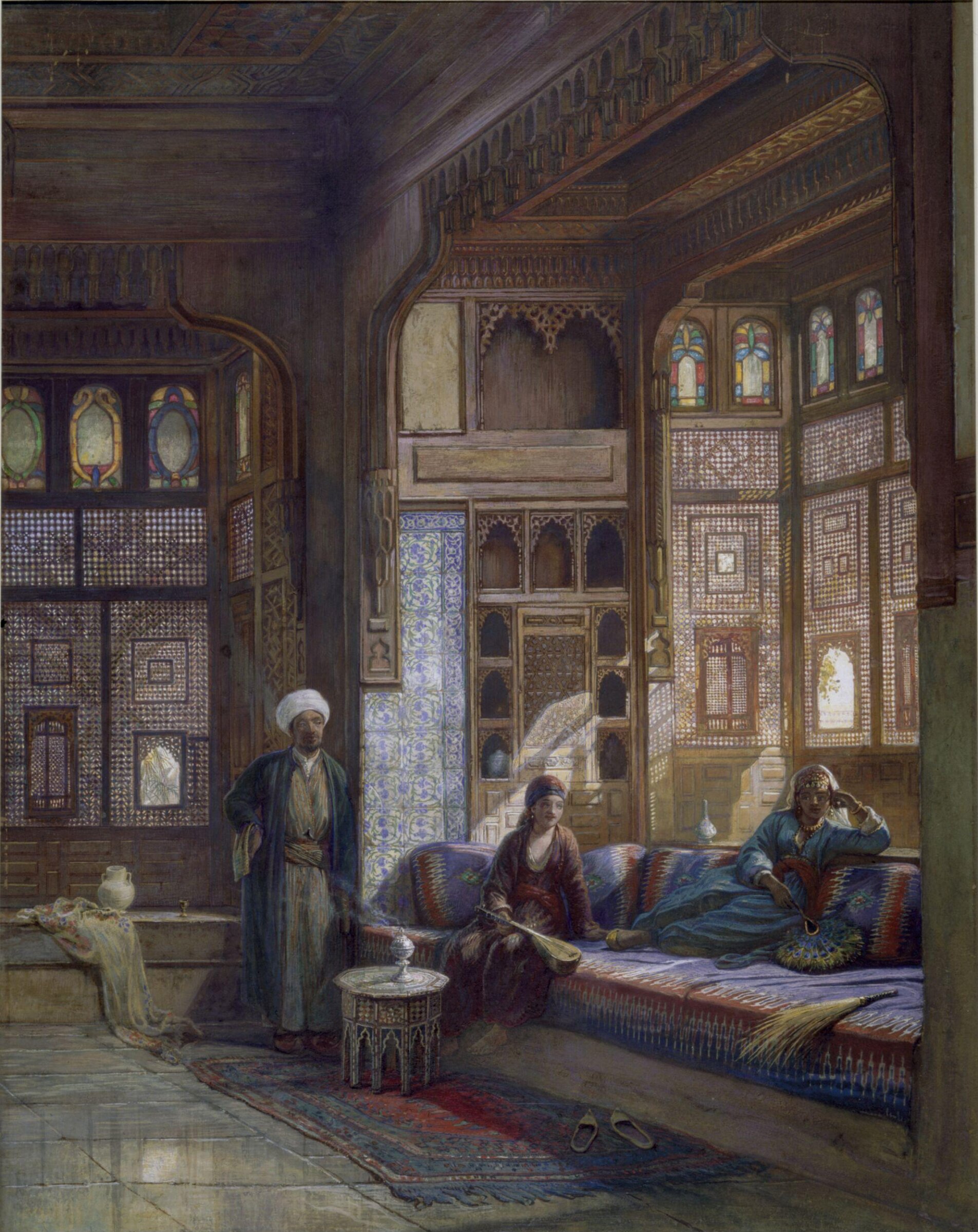 A room in the house of Shayk Sadat, Cairo, Frank Dillon, ca. 1875