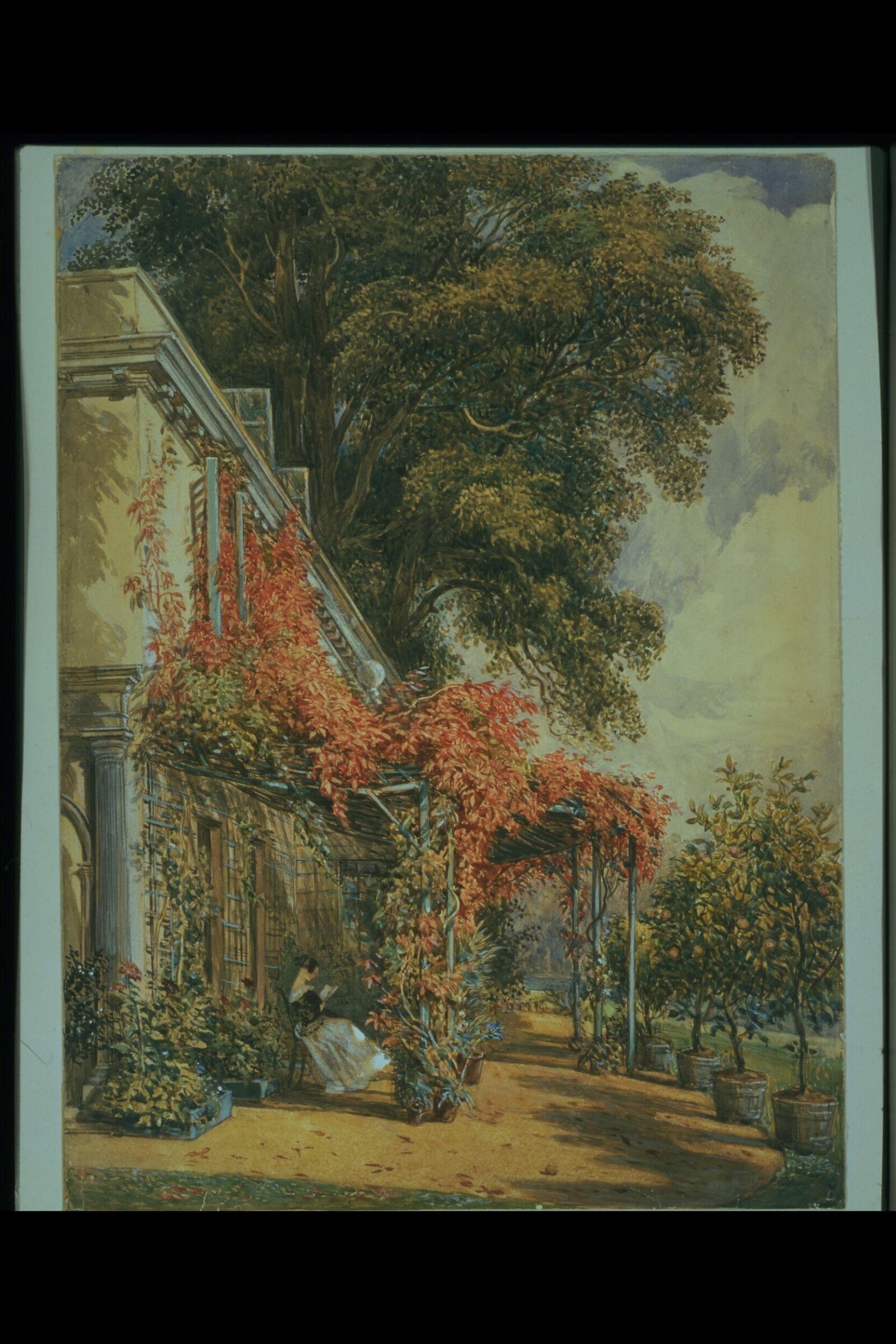 The Garden Front of Mr Robert Vernon's House at Twickenham, John James Chalon, ca. 1840