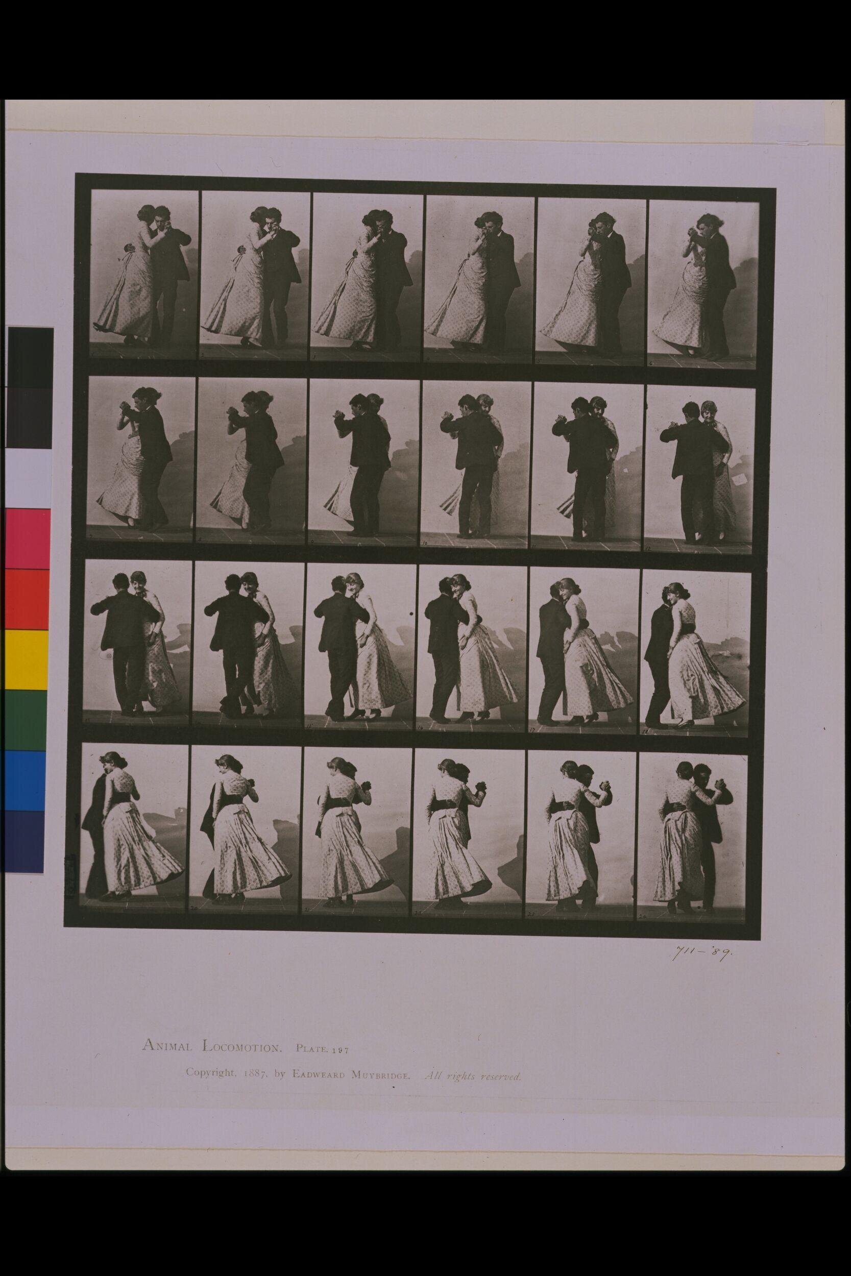 Dancing, waltz, two models by Muybridge, Eadweard