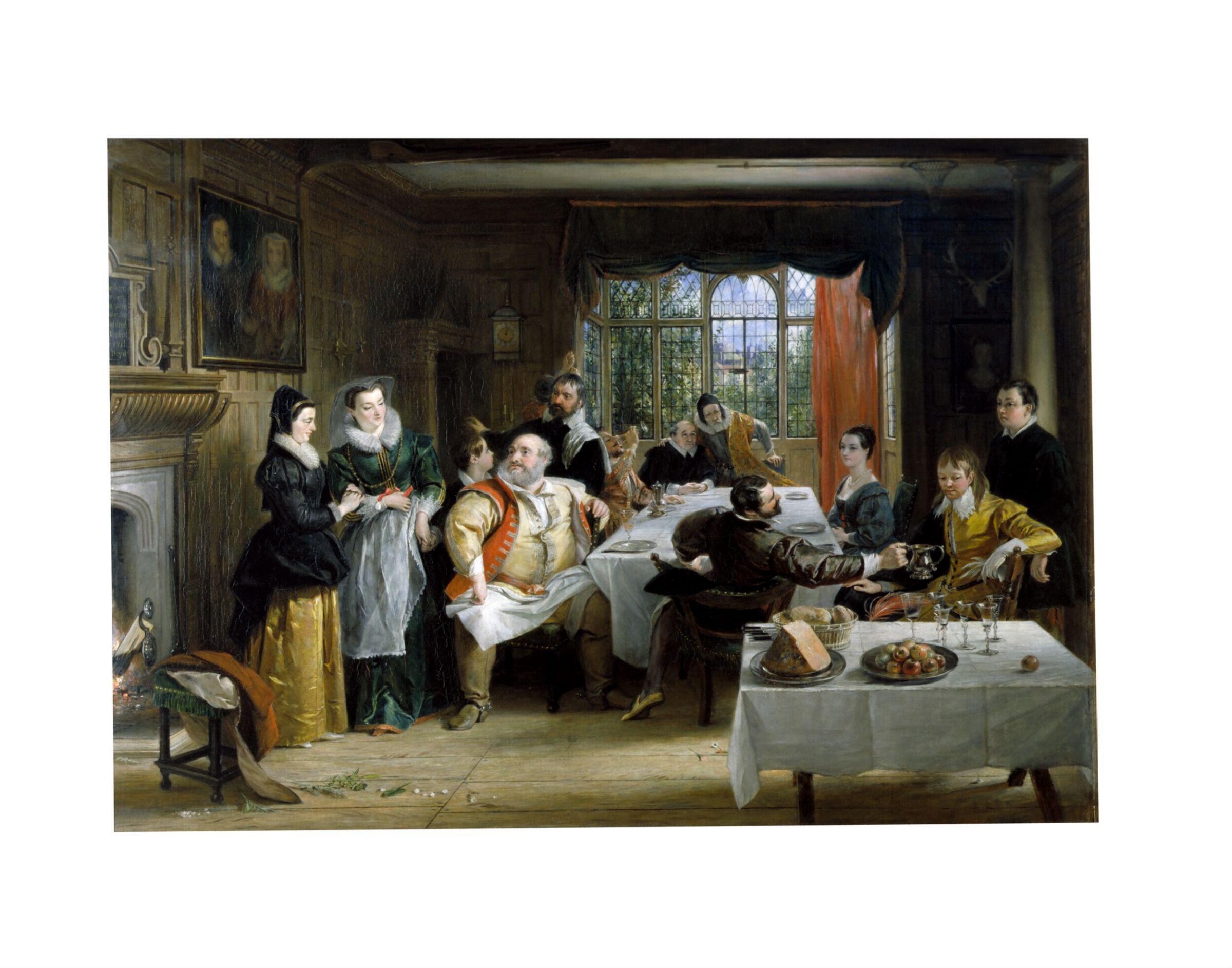The Principal Characters in <i>The Merry Wives of Windsor</i>, Charles Robert Leslie, ca. 1838