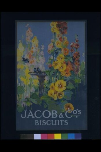 Poster advertising Jacob & Co.'s Biscuits