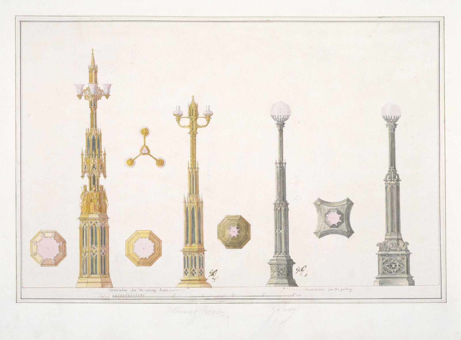Drawing, A.W.N. Pugin, 1827