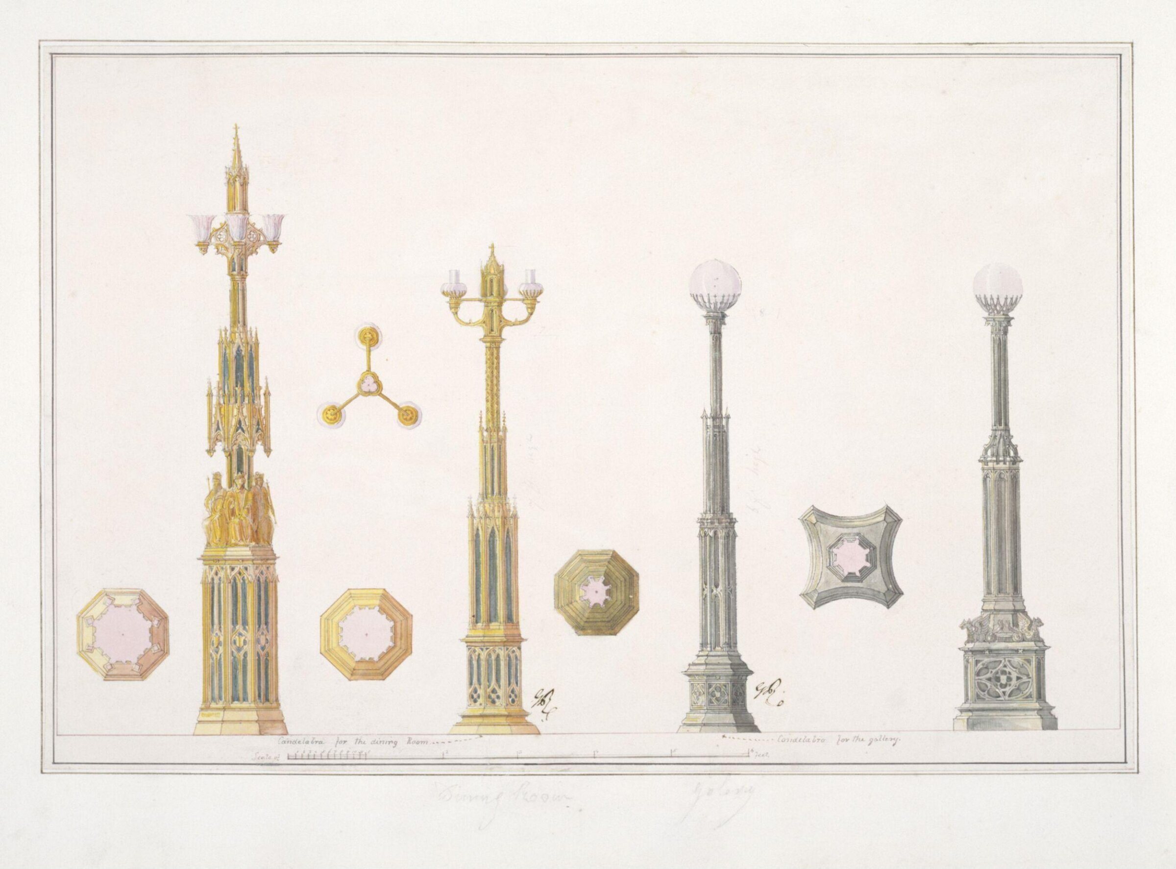 Drawing, A.W.N. Pugin, 1827
