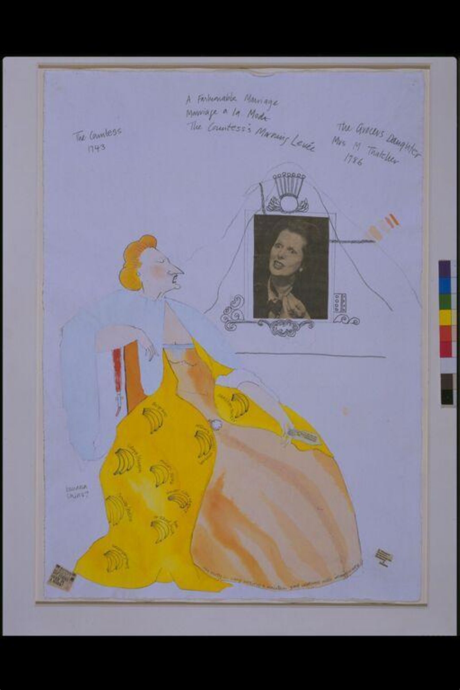 A Fashionable Marriage / Marriage à la Mode / The Countess's Morning Levée, Lubaina Himid, 1986