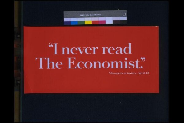 I never read The Economist.