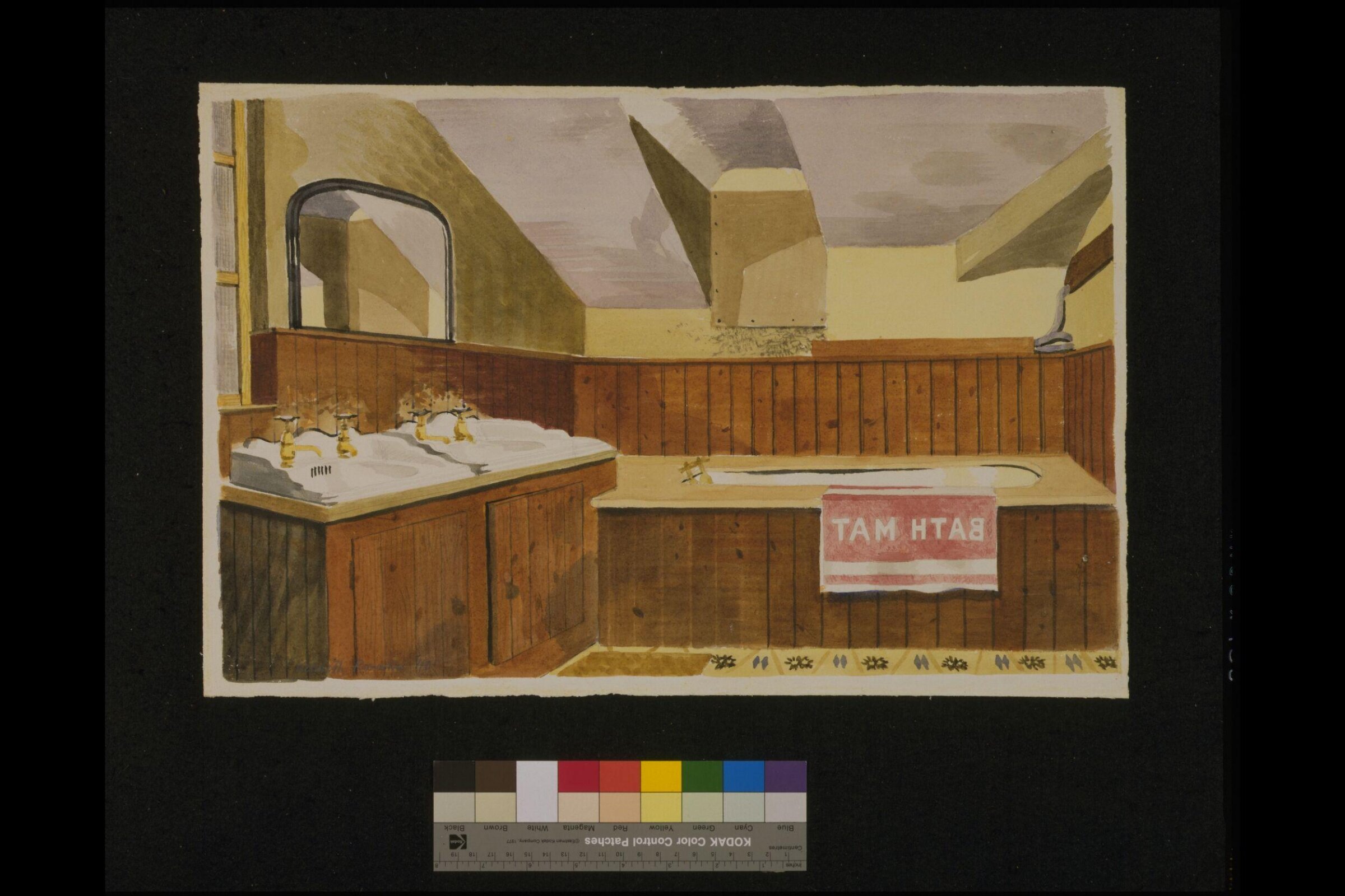The Bathroom, Ashopton Inn, Rowntree, 1940