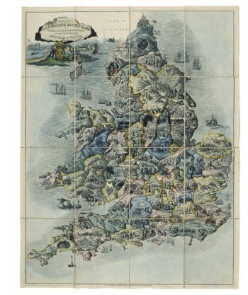 Wallis's Picturesque Round Game of the Produce and Manufacturers of the Counties of England and Wales