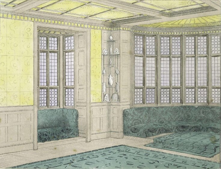 Perspective design for the billiard room at No.1 Holland Park top image
