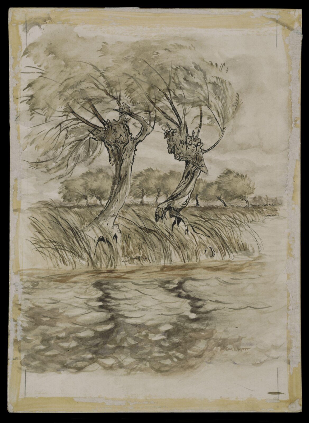 Illustration for Wind in the Willows, Arthur Rackham, 1939