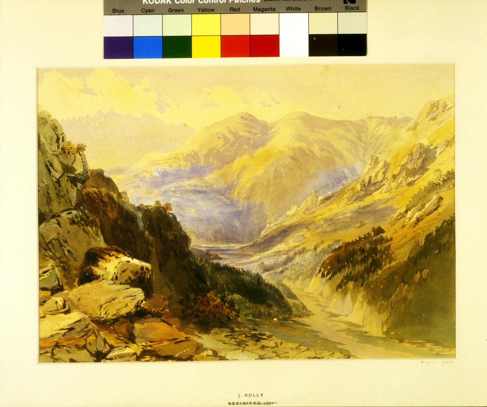 Watercolour, John Gully, c.1871