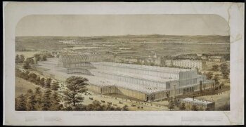 Aeronautic View of the Great Exhibition Building