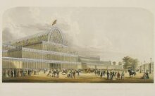 External View of the Transept of the Crystal Palace from the Prince of Wales Gate thumbnail 1
