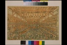 Interior View of a Kabuki Theatre in Edo | Utagawa Toyoharu | V&A ...