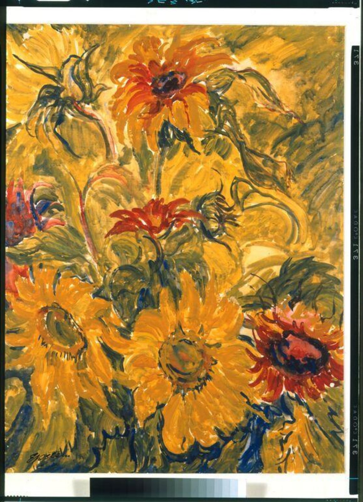 Sunflowers, Jacob Epstein, ca. 1900-1937