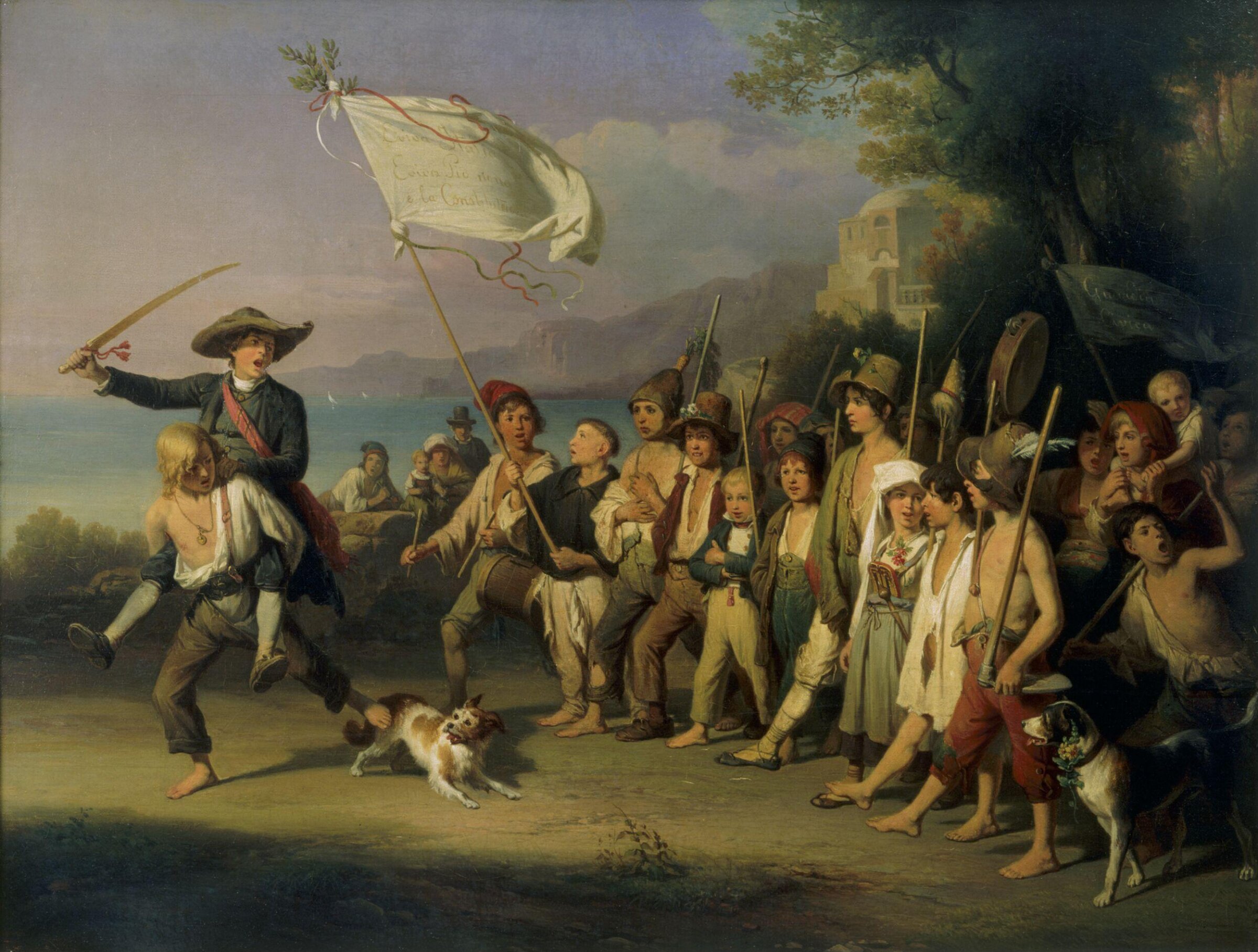 Playing at Soldiers: The Roman Revolution, 1848, Johann Baptist Kirner, 1848