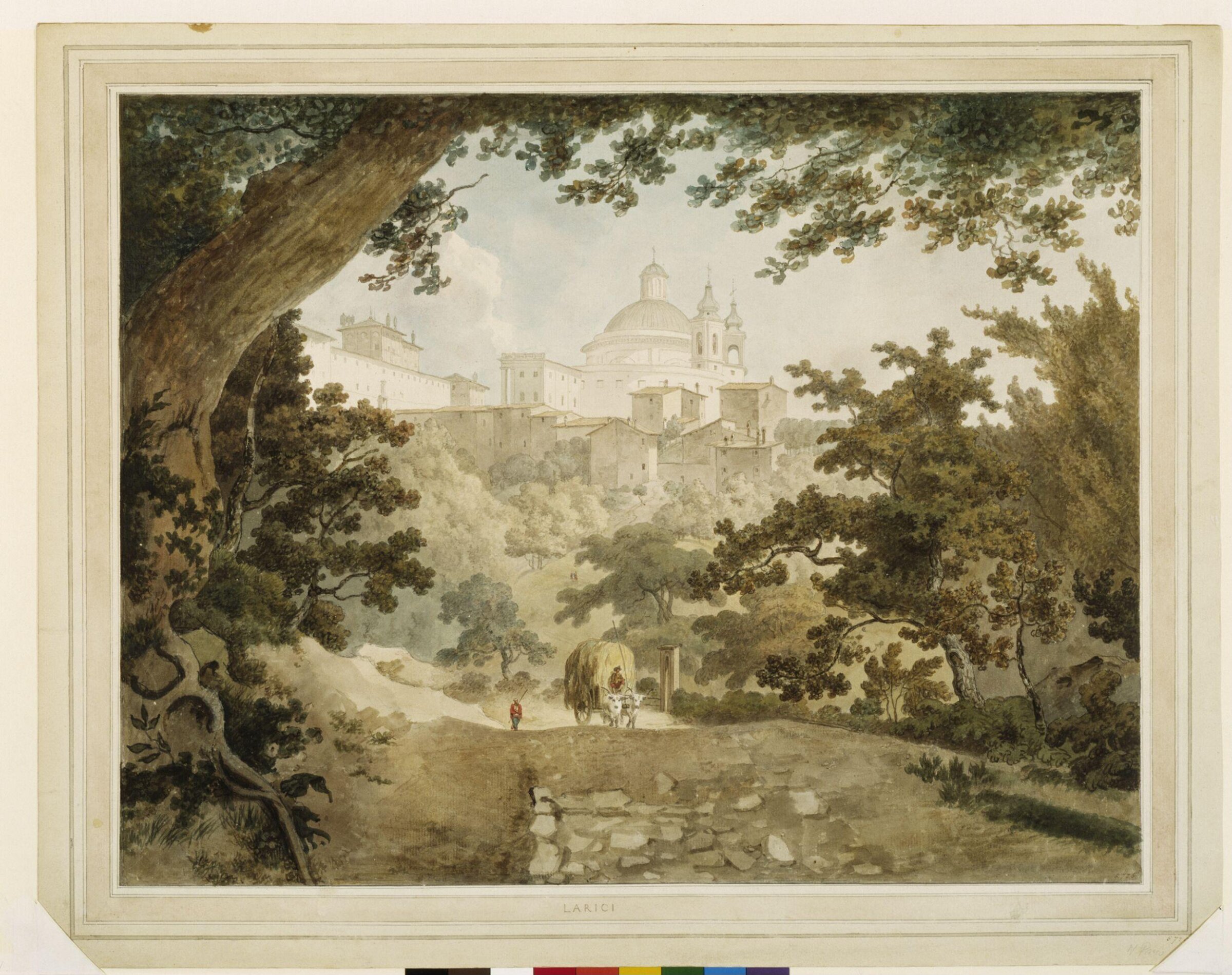 The Palazzo Chigi, Ariccia, near Albano, William Pars, ca. 1780