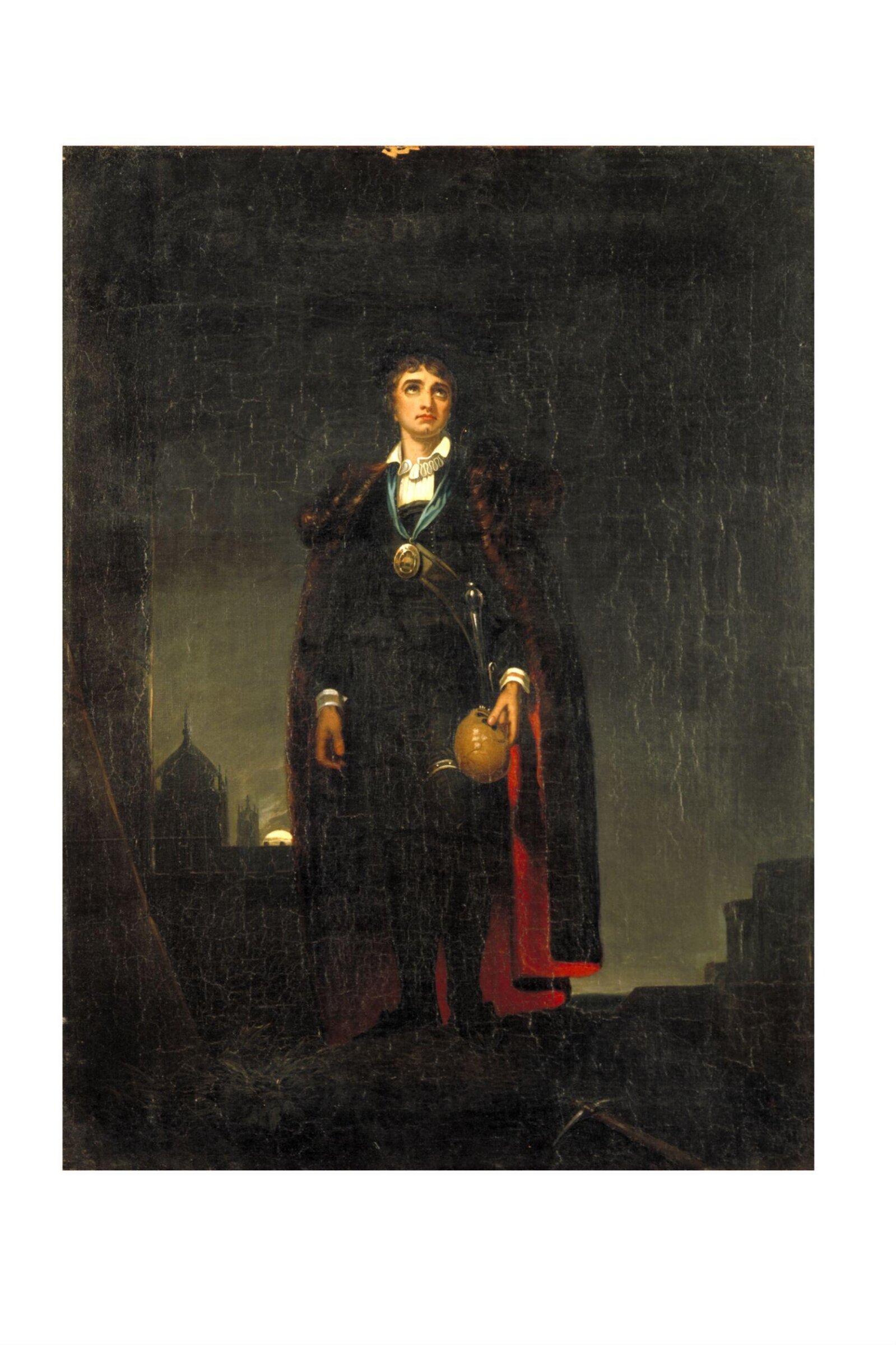 John Philip Kemble as Hamlet in <i>Hamlet</i> by William Shakespeare, Thomas Lawrence, 1801