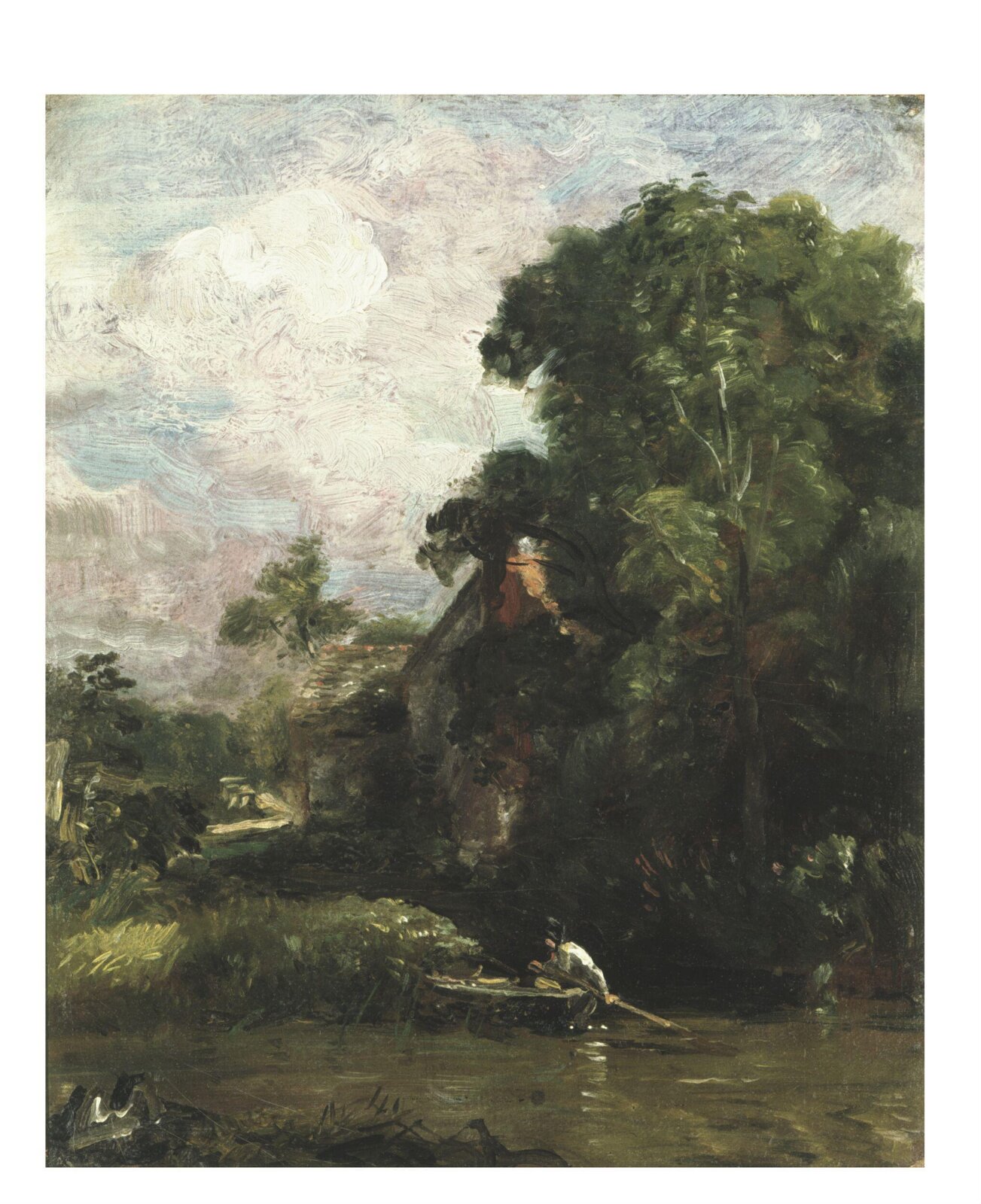 Sketch for <i>The Valley Farm</i>, John Constable, ca. 1814 or 1835