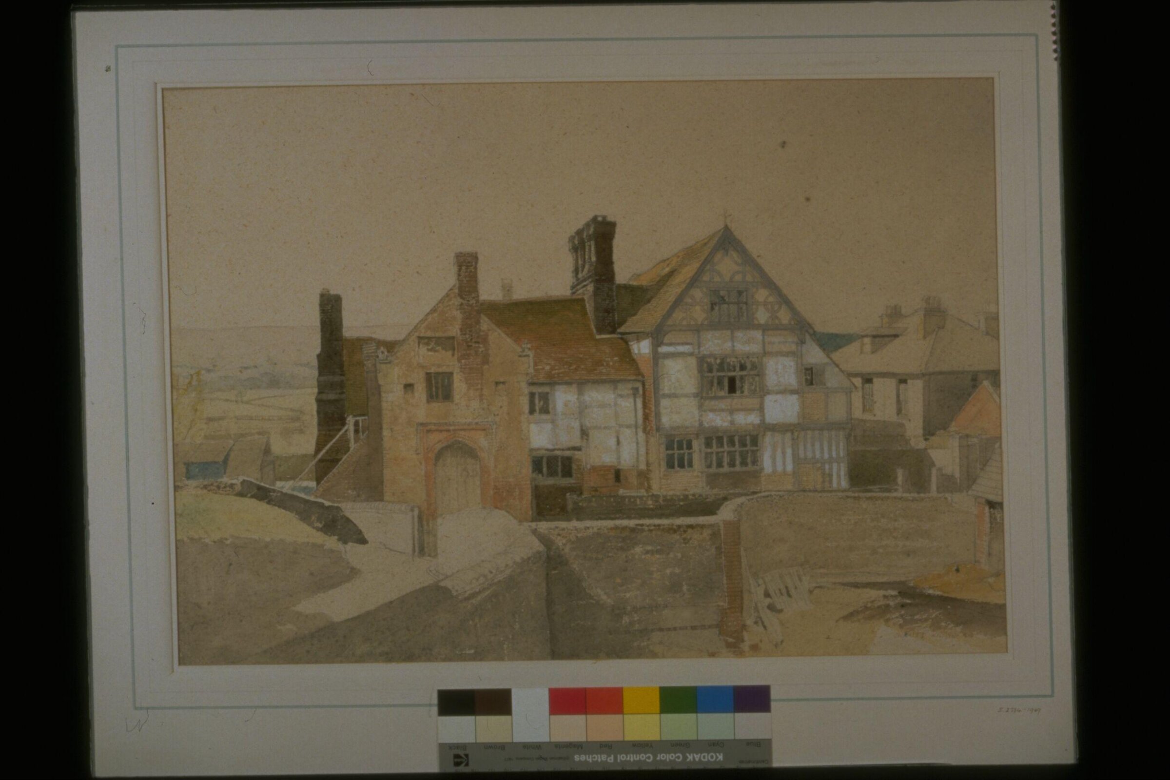 Anne of Cleves' House (North Elevation), Ditchling, Sussex, Charles Knight, ca. 1940