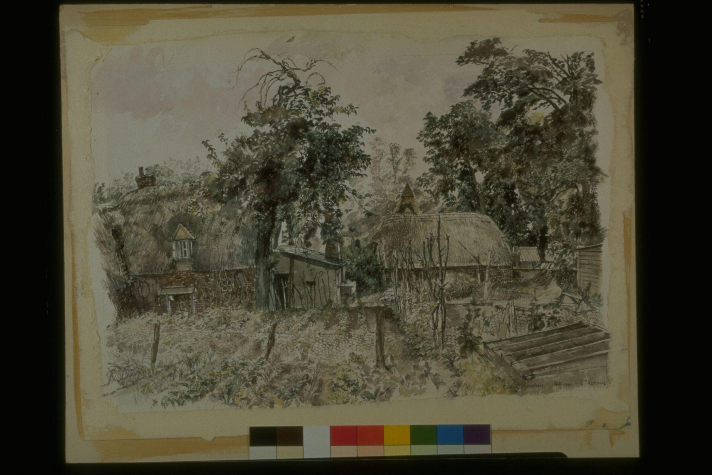 Cottage Gardens, Dalham, Suffolk, Raymond Cowern, ca. 1940