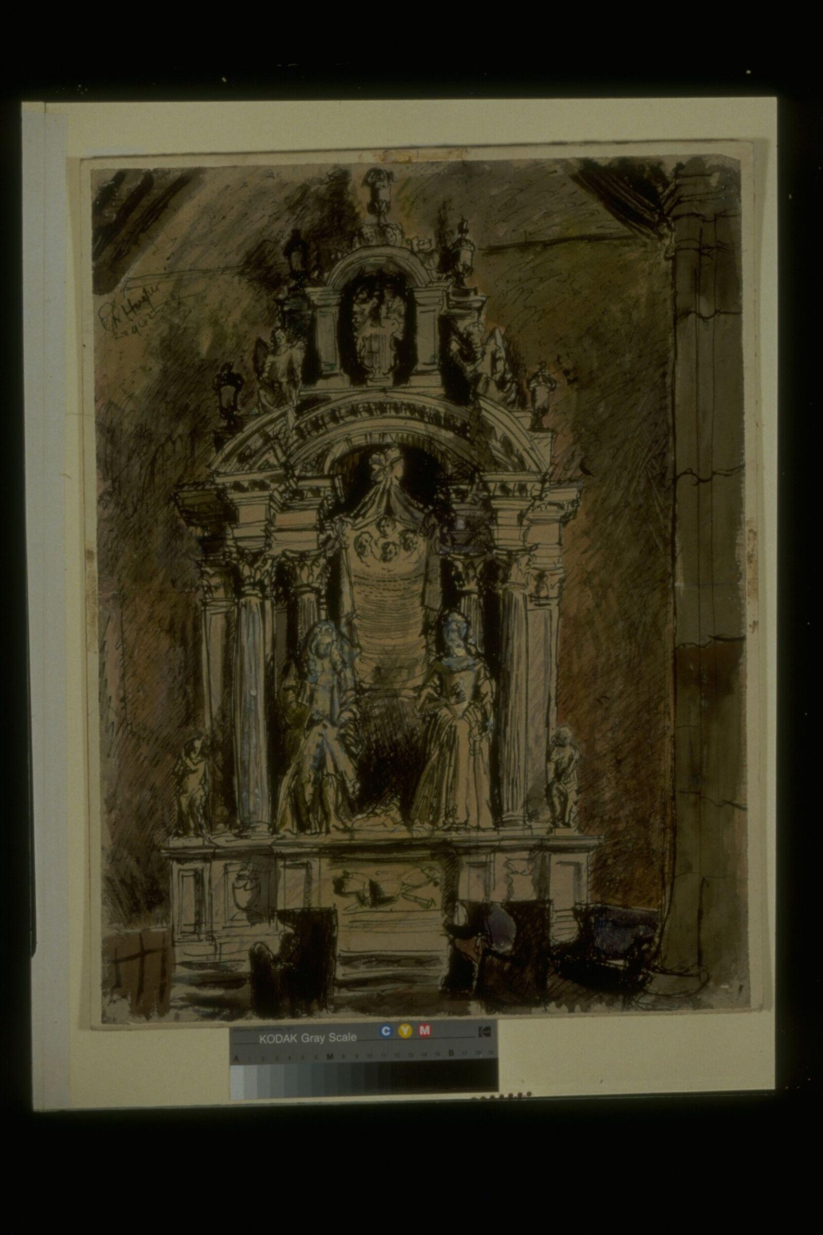 The Clayton Tomb, Bletchingly Church, Surrey, George W. Hooper, 1942