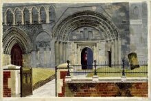 West Front of the Priory Church, Dunstable, Bedfordshire thumbnail 1