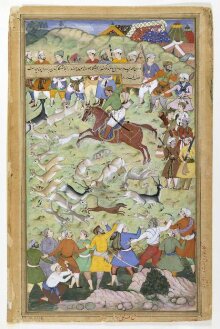 Akbar hunting at Palam, near Delhi thumbnail 1