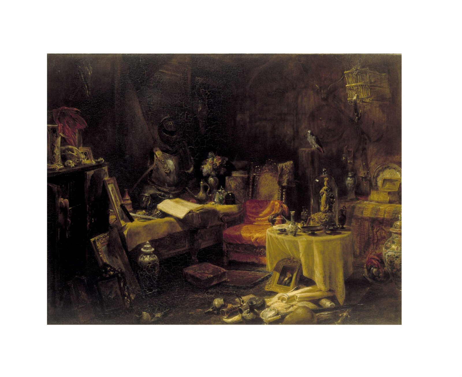 The Antiquary's Cell, Edward William Cooke, 1835