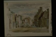 Towcester High Street from the Pomfret Arms Corner, Northamptonshire thumbnail 1