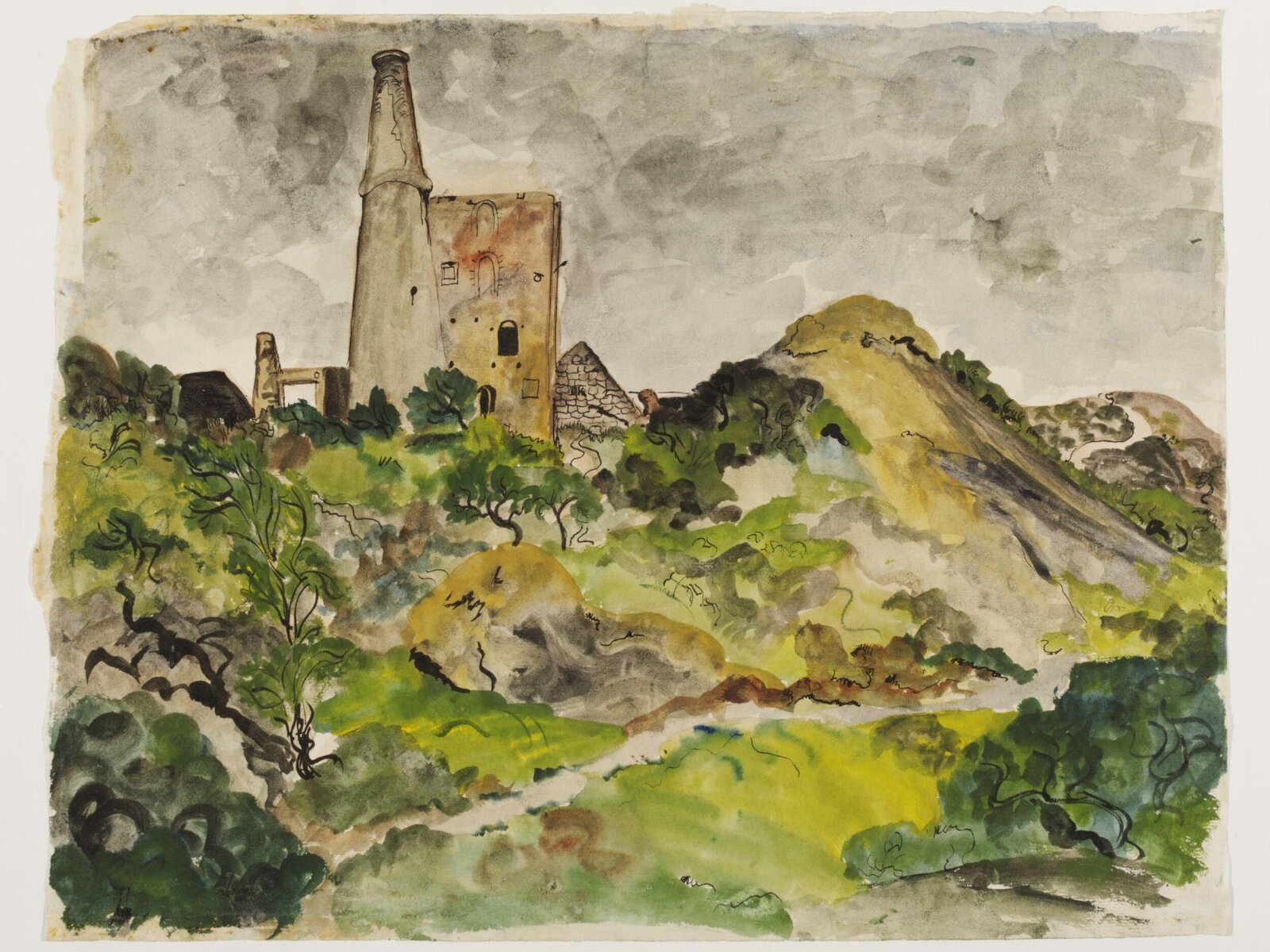 Disused Tin Mine, St. Agnes, Cornwall, Olive Cook, ca. 1940