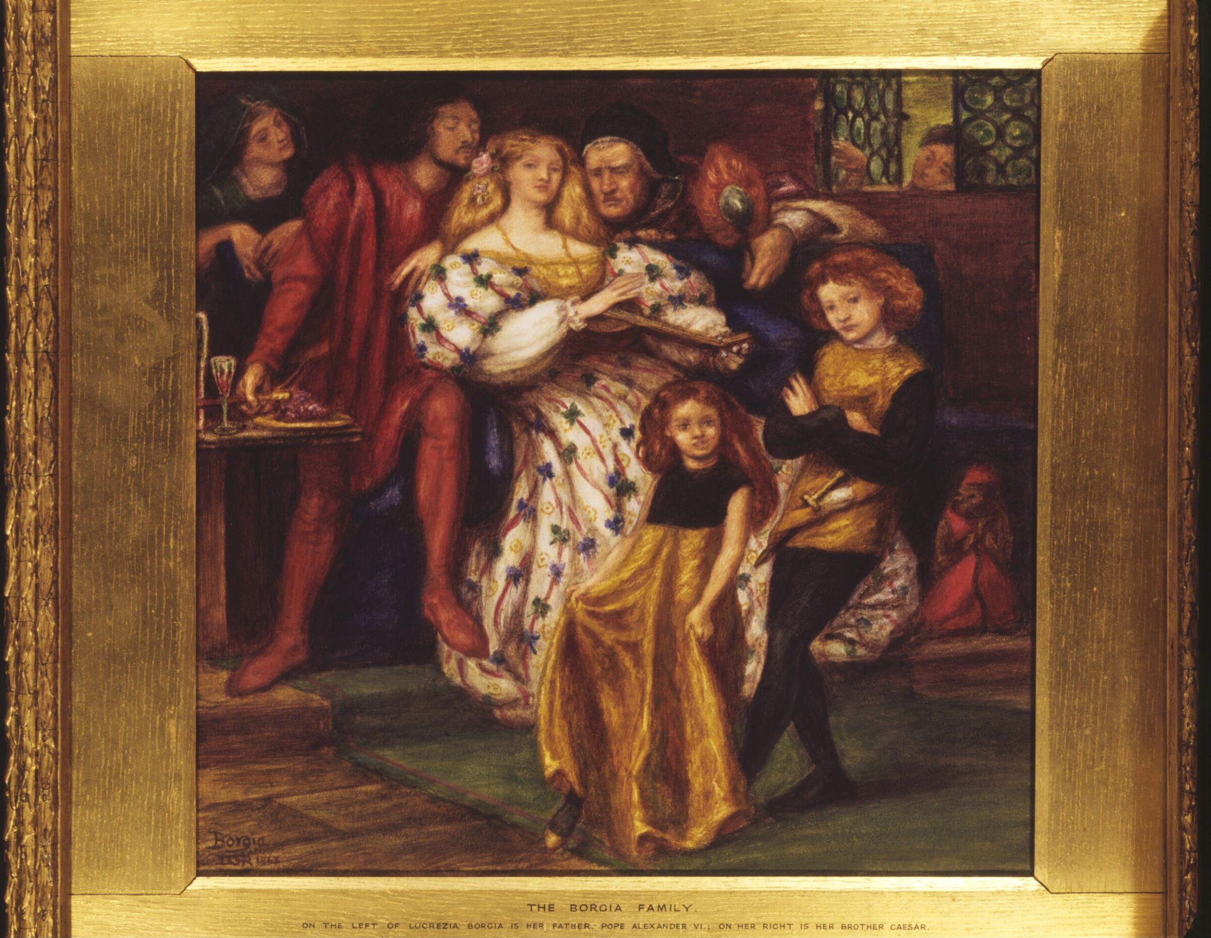 The Borgia Family, Dante Gabriel Rossetti, 1863