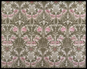 William Morris & Co Memory Foam Bath Mat - Violet & Columbine