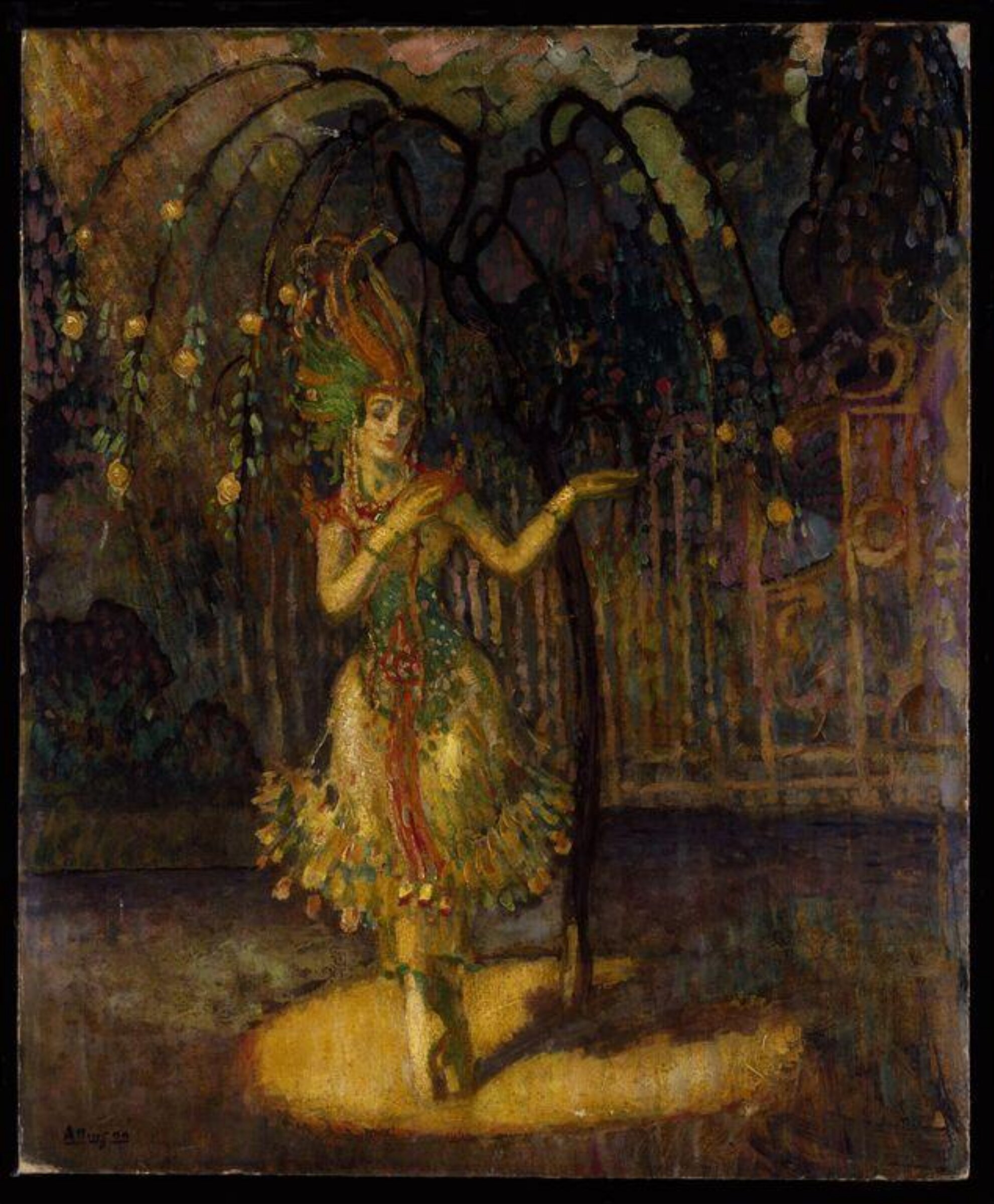 Tamara Karsavina as the Firebird in Mikhail Fokine's ballet 'L'Oiseau de feu', Adrian Paul Allinson, ca. 1918