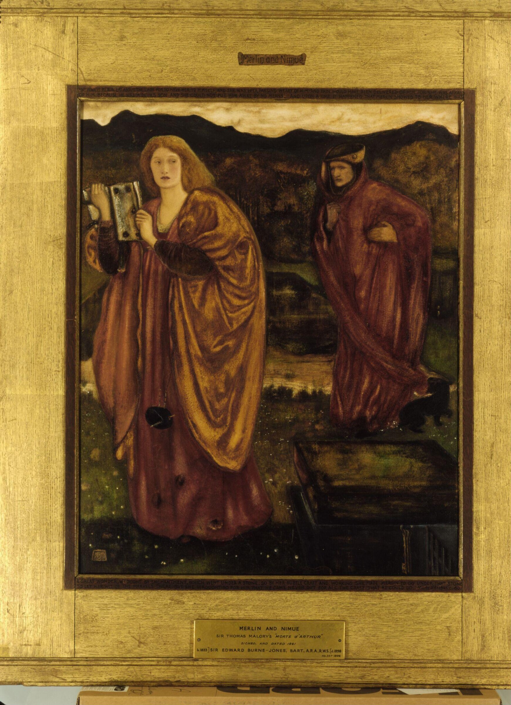 Merlin and Nimue, Edward Coley Burne-Jones, 1861