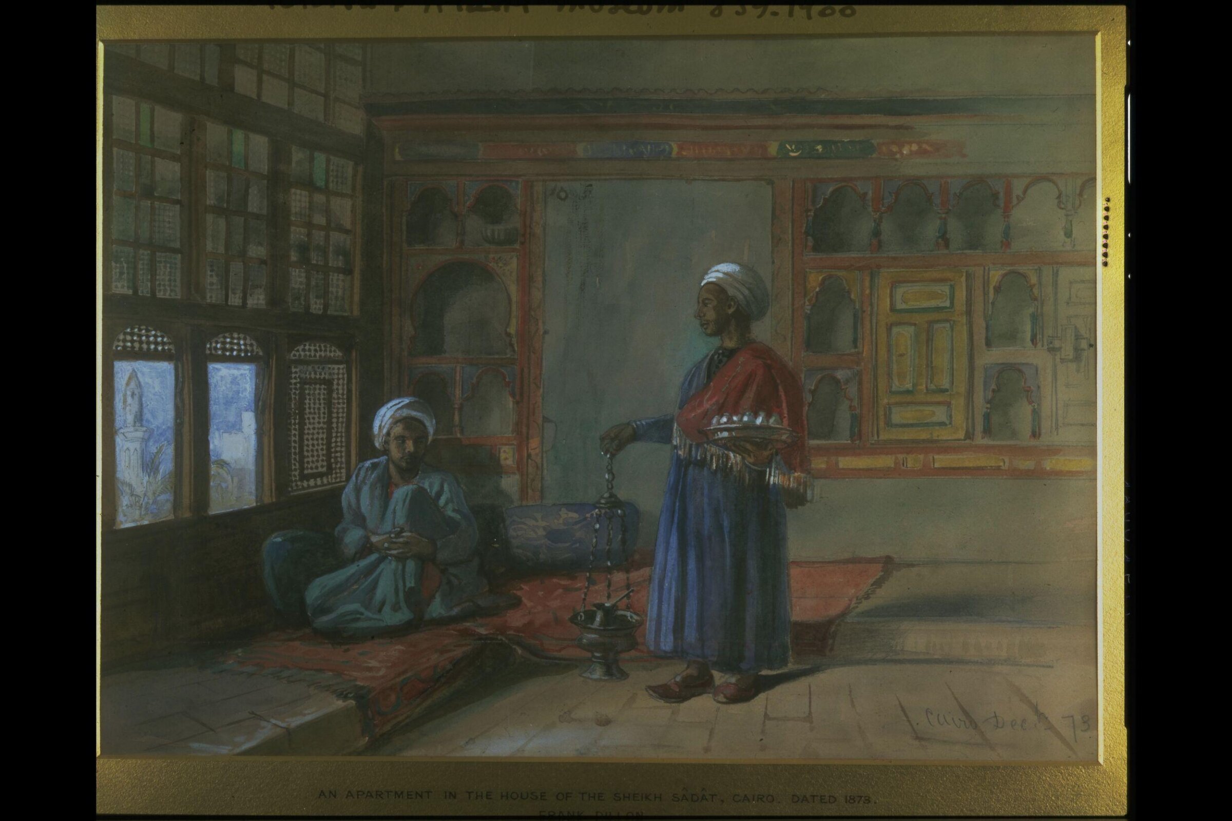 An apartment in the House of the Sheikh Sadat, Frank Dillon, 1873