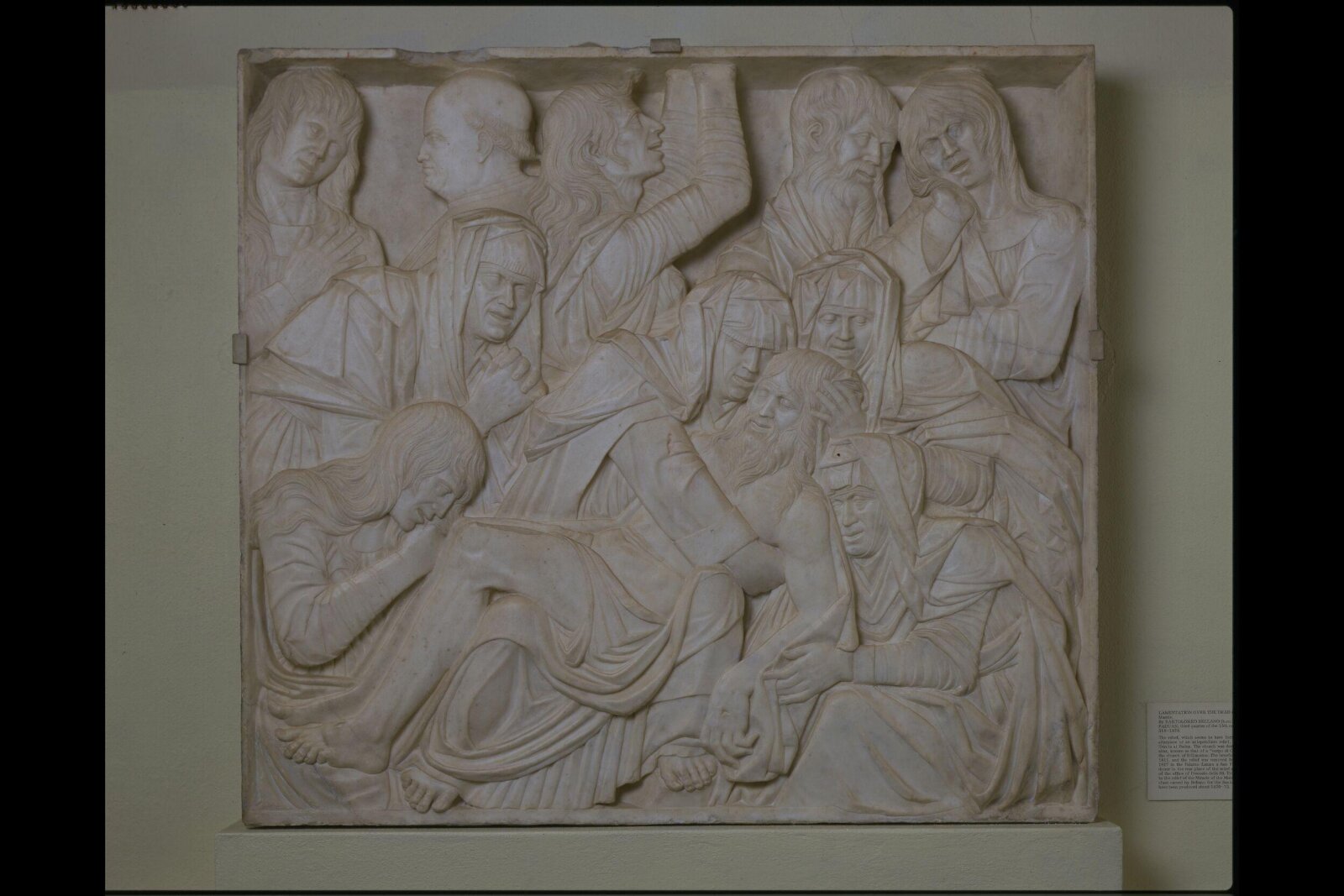 Lamentation over the dead Christ, Bartolommeo Bellano, ca. 1470-1475