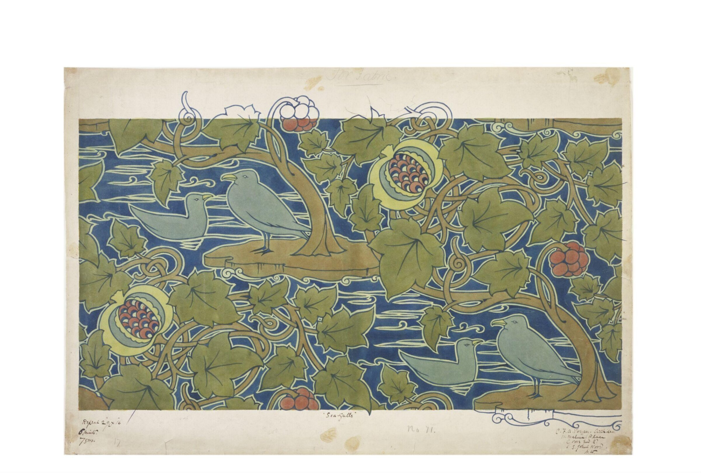 Sea-gulls, C. F. A. Voysey, ca. 1890s