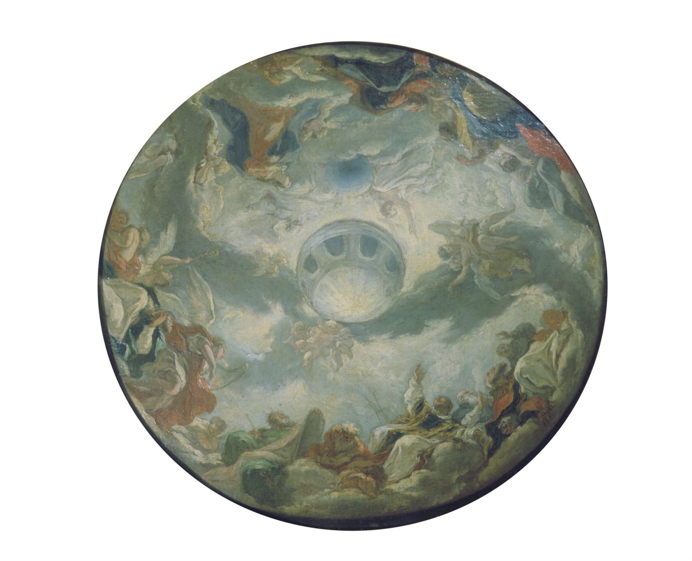 The Adoration of the Trinity (design for the decoration of a dome), Giovanni Antonio Pellegrini, 1710