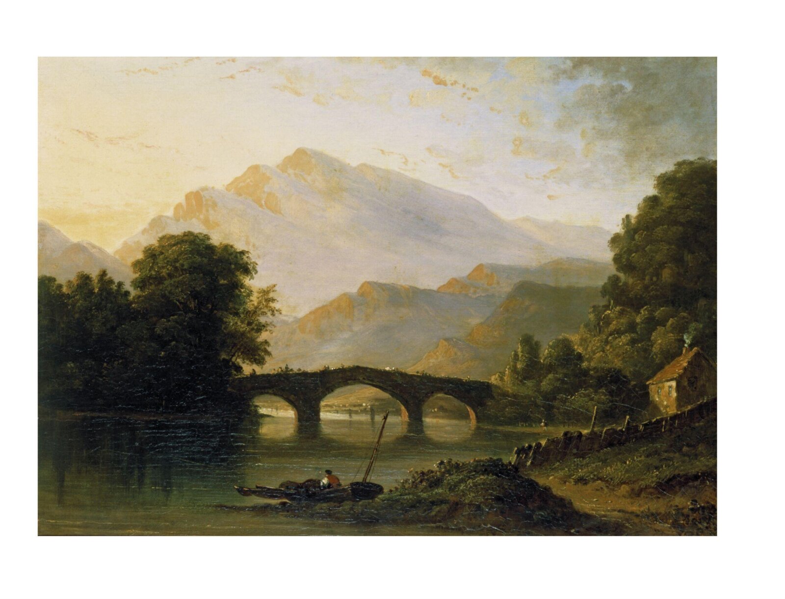 Callander Bridge, Perthshire, Caleb Robert Stanley, ca. 1820-ca. 1860