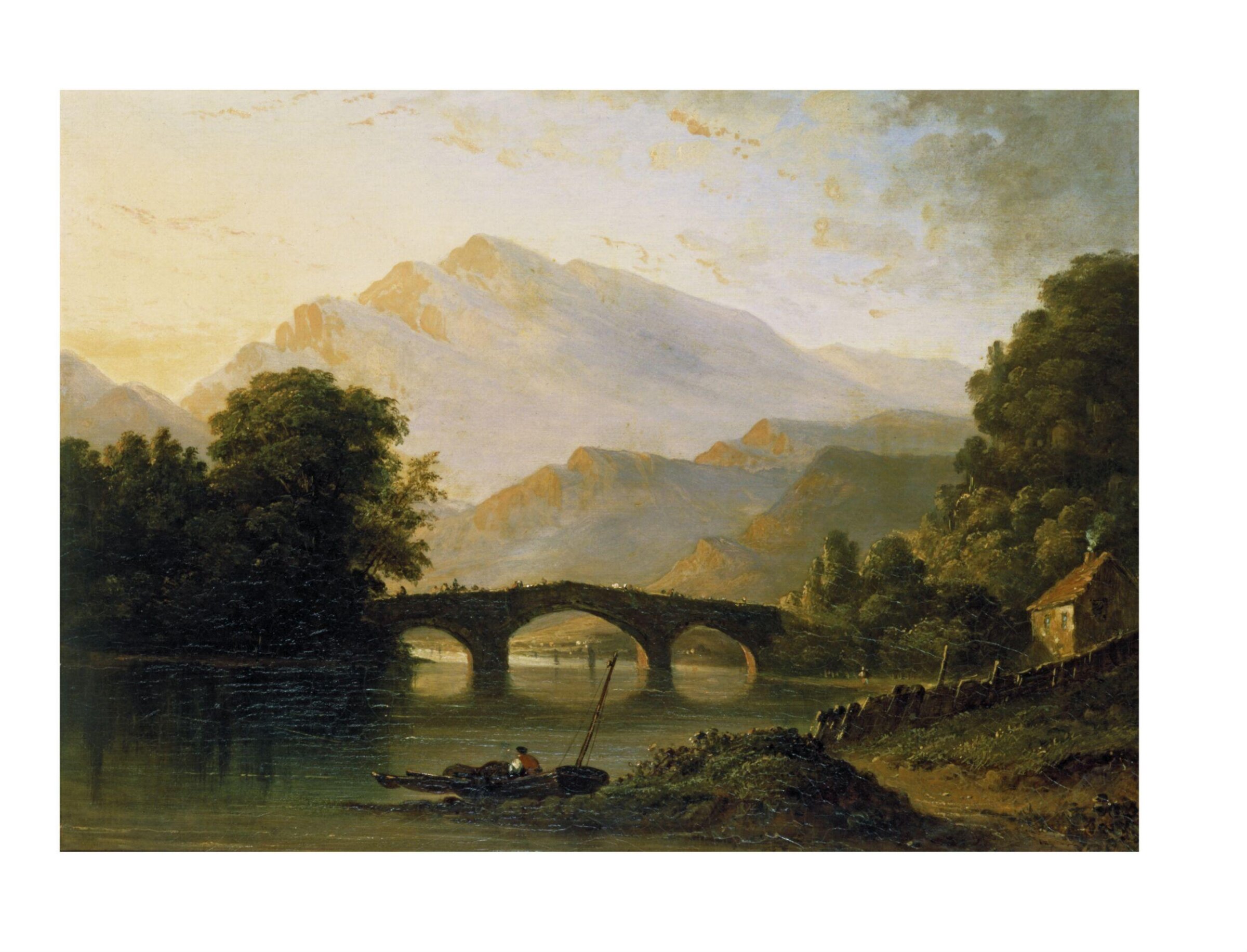Callander Bridge, Perthshire, Caleb Robert Stanley, ca. 1820-ca. 1860