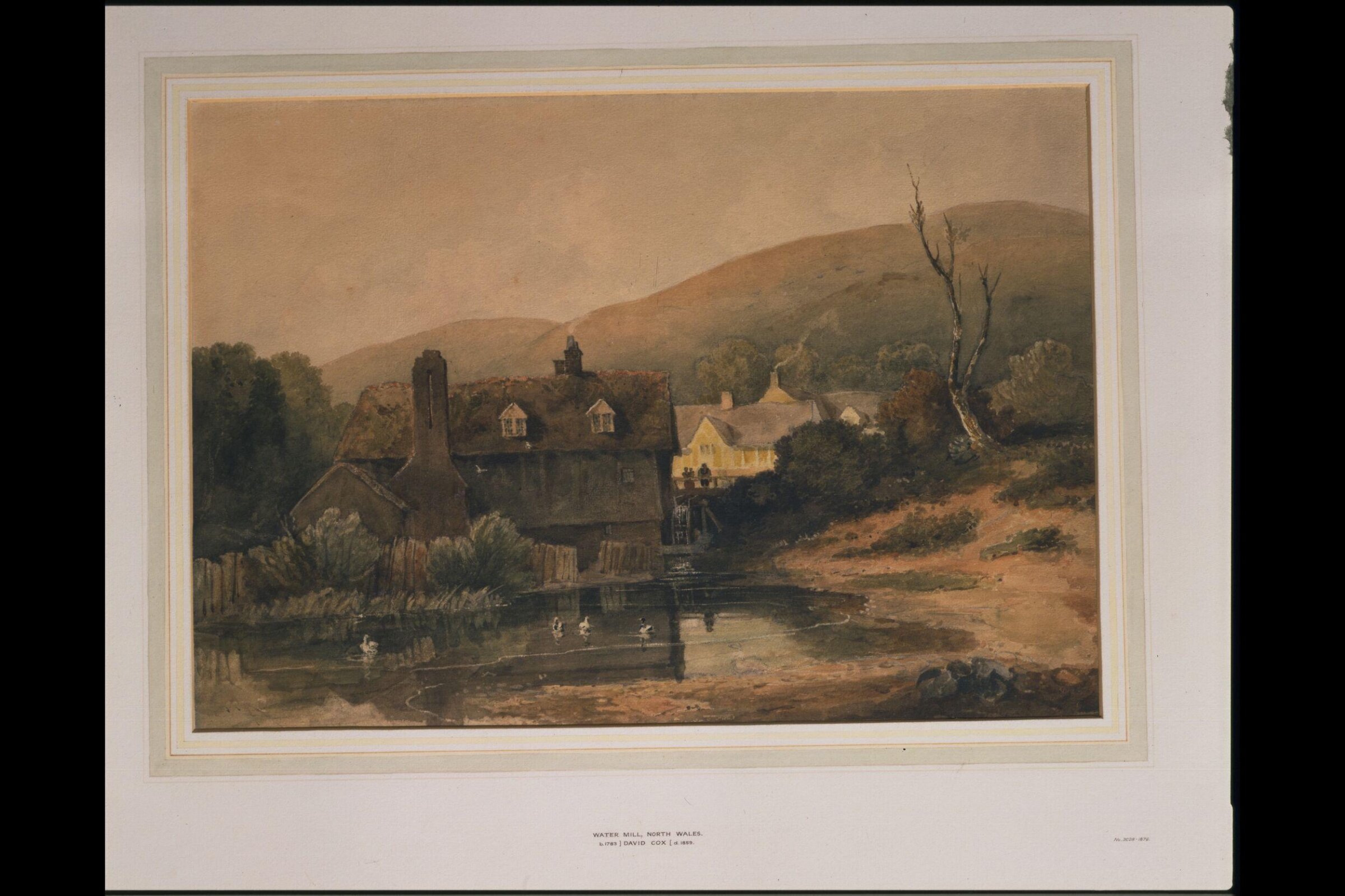 Water Mill, North Wales, David Cox, ca. 1800-50