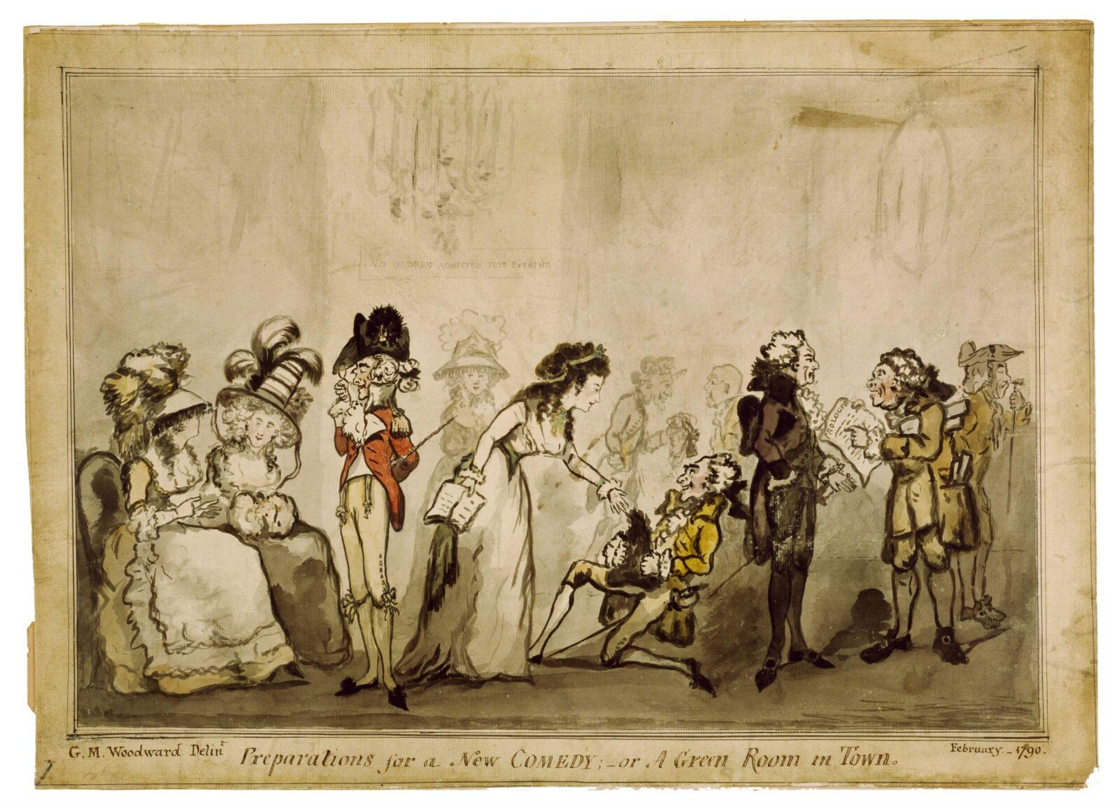 Preperations for a New Comedy, Woodward, 1790