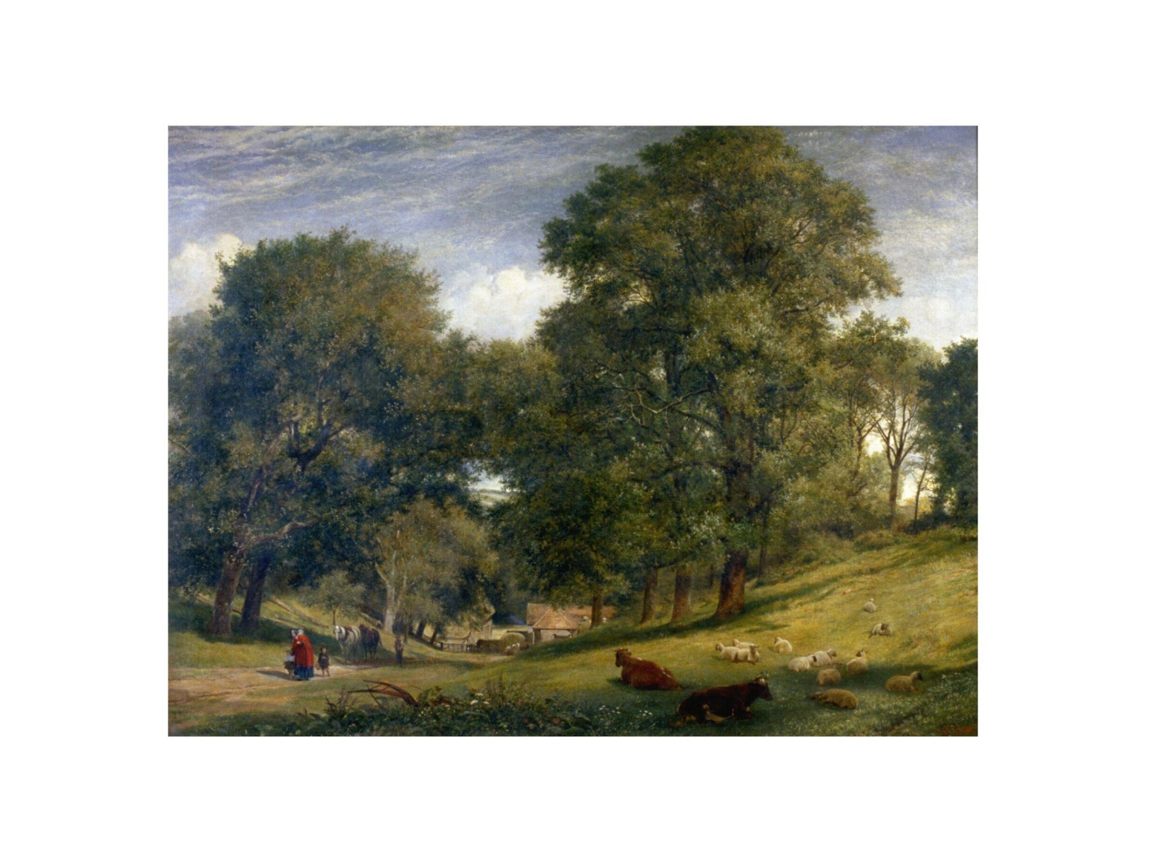 An Old English Homestead, Richard Redgrave, 1854