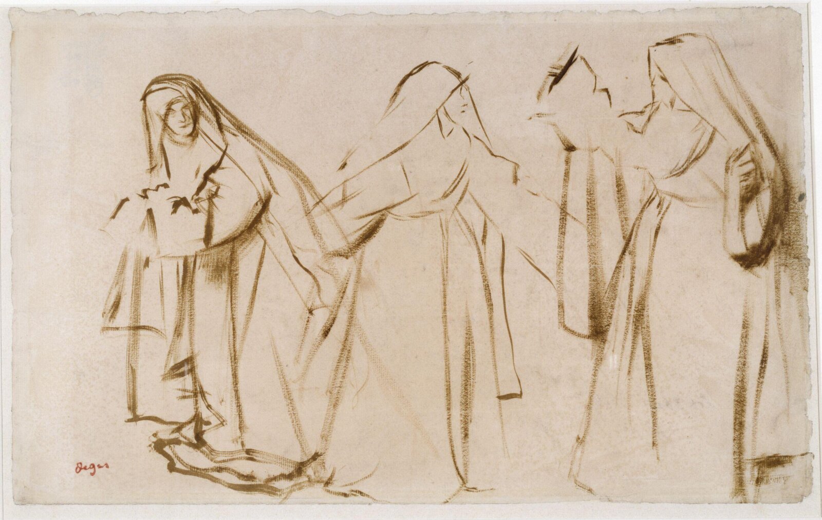 Study for 'Ballet Scene', Hilaire-Germain Edgar Degas, 1876