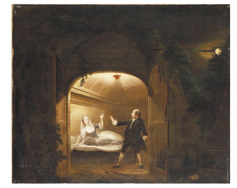 David Garrick as Romeo and George Anne Bellamy as Juliet in <i>Romeo and Juliet</i>