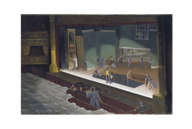 John Clements Conducting a Rehearsal of 'Pygmalion' by George Bernard Shaw