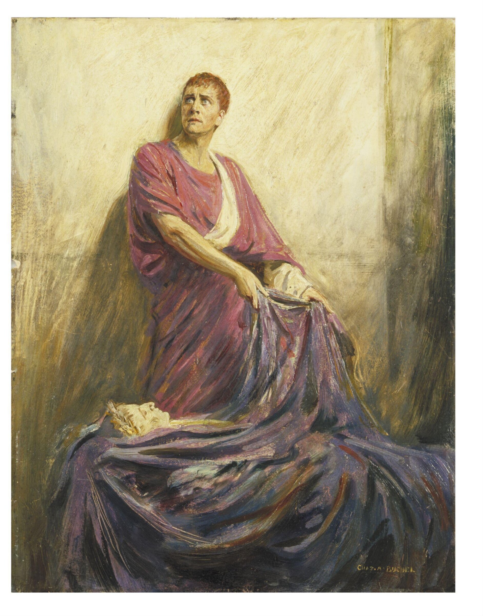 Herbert Beerbohm Tree as Mark Antony in <i>Julius Caesar</i> by William Shakespeare, Charles Buchel, 1914