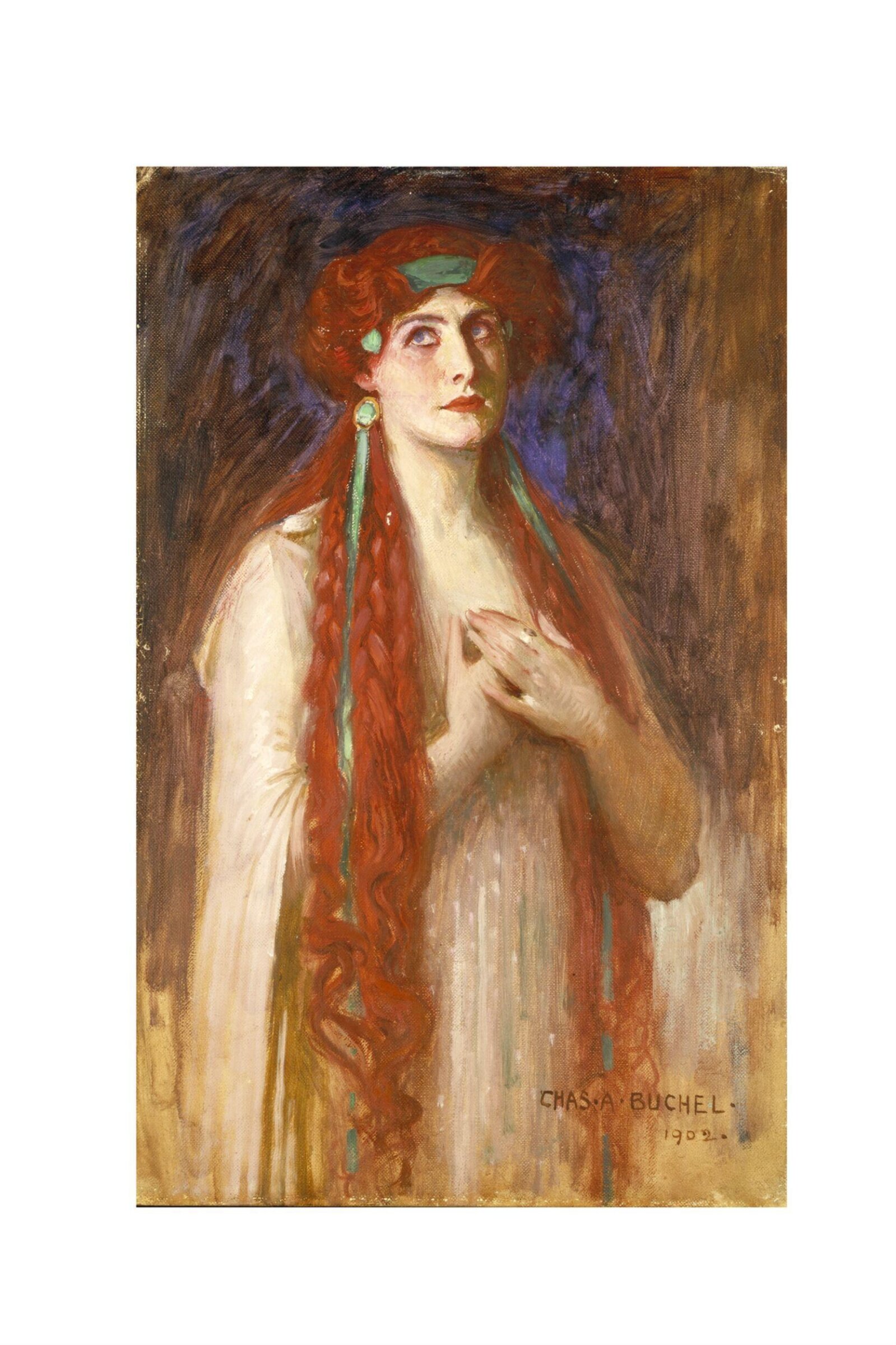 Nancy Price as Calypso in <i>Ulysses</i> by Stephen Phillips, Charles Buchel, 1902