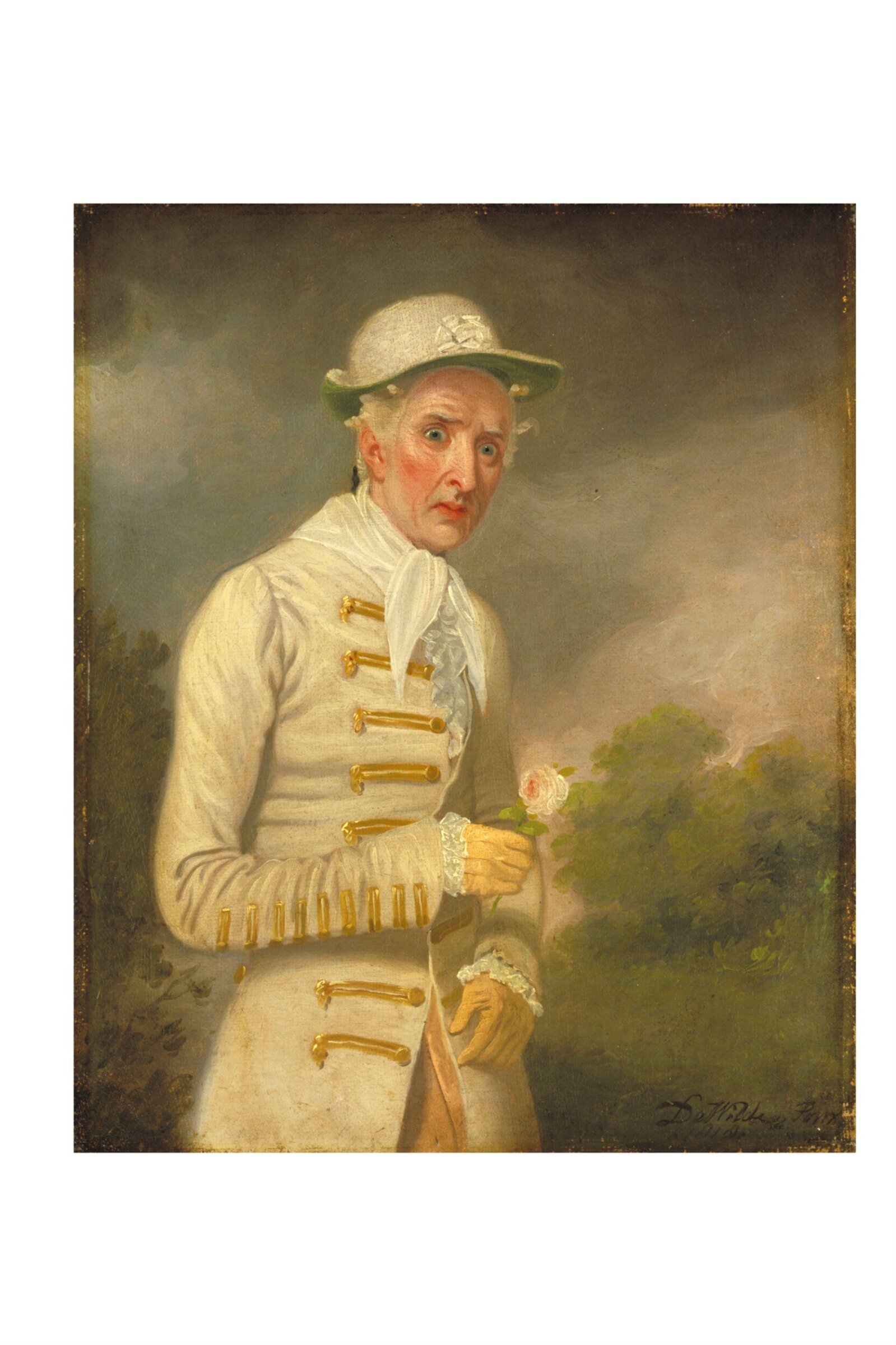 William Farren as Lord Ogleby in <i>The Clandestine Marriage</i> by George Colman the Elder and David Garrick, Samuel De Wilde, 1818